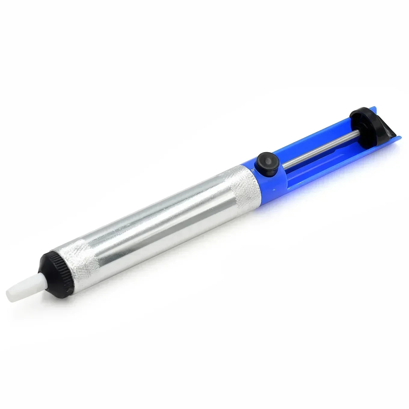 Aluminum Desoldering Pump, Solder Sucker Tool, Vacuum Tin Removal Pen for Soldering Iron, Blue Suction Device