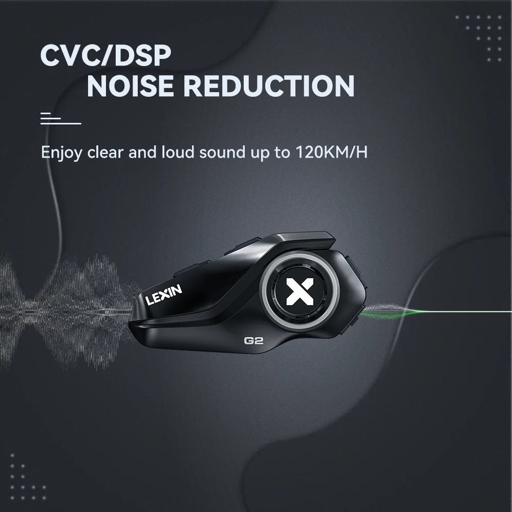 2023 Lexin-G2P Motorcycle Helmet Bluetooth Intercom Up To Pair 6 Riders&Big Button Design Exchangeable Pattern Shell 120KM/H