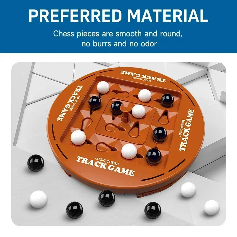 New Track Logic Chess Pair Battle Black and White Go Children's Thinking Training Brainstorming Board Game Party Toy Gifts