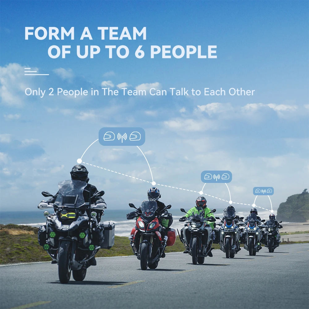 2023 Lexin-G2P Motorcycle Helmet Bluetooth Intercom Up To Pair 6 Riders&Big Button Design Exchangeable Pattern Shell 120KM/H