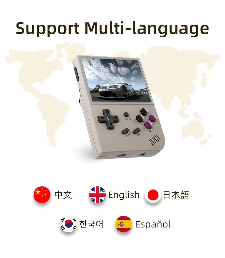 ANBERNIC RG35XX Plus/RG35XX Retro Handheld Game Console 3.5″ IPS Screen Linux Portable Video Game Player Support HD-M-I TV Outpu