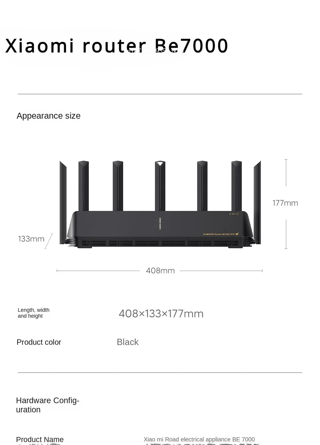 New Xiaomi Router BE7000 WIFI 7 Tri-Band WiFi Repeater VPN 1GB Mesh IPTV 4 x 2.5G USB 3.0 Ethernet Ports Modem Signal Amplifier
