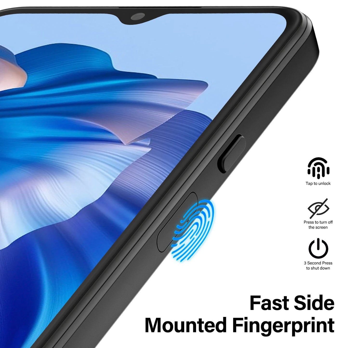 WIKO T60 Smartphone Global Verson 16GB RAM 256GB NFC MediaTek MT8788 Octa Core 48MP AI Triple Camera 5200mAh 18W Fast Charging