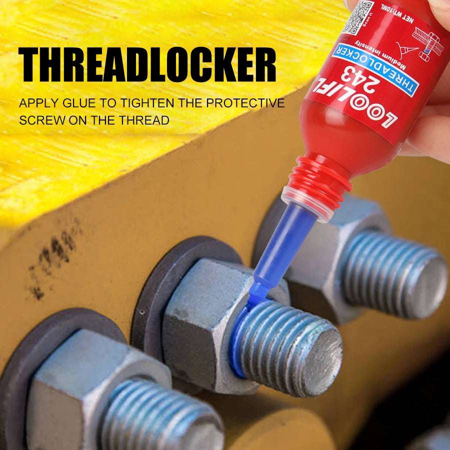 10ml LOOLIFL 243 Screw Adhesive 243 Anaerobic Glue Anti-loose Anti-slip sealingThread Locking Agent Anti-slip caulk sealers