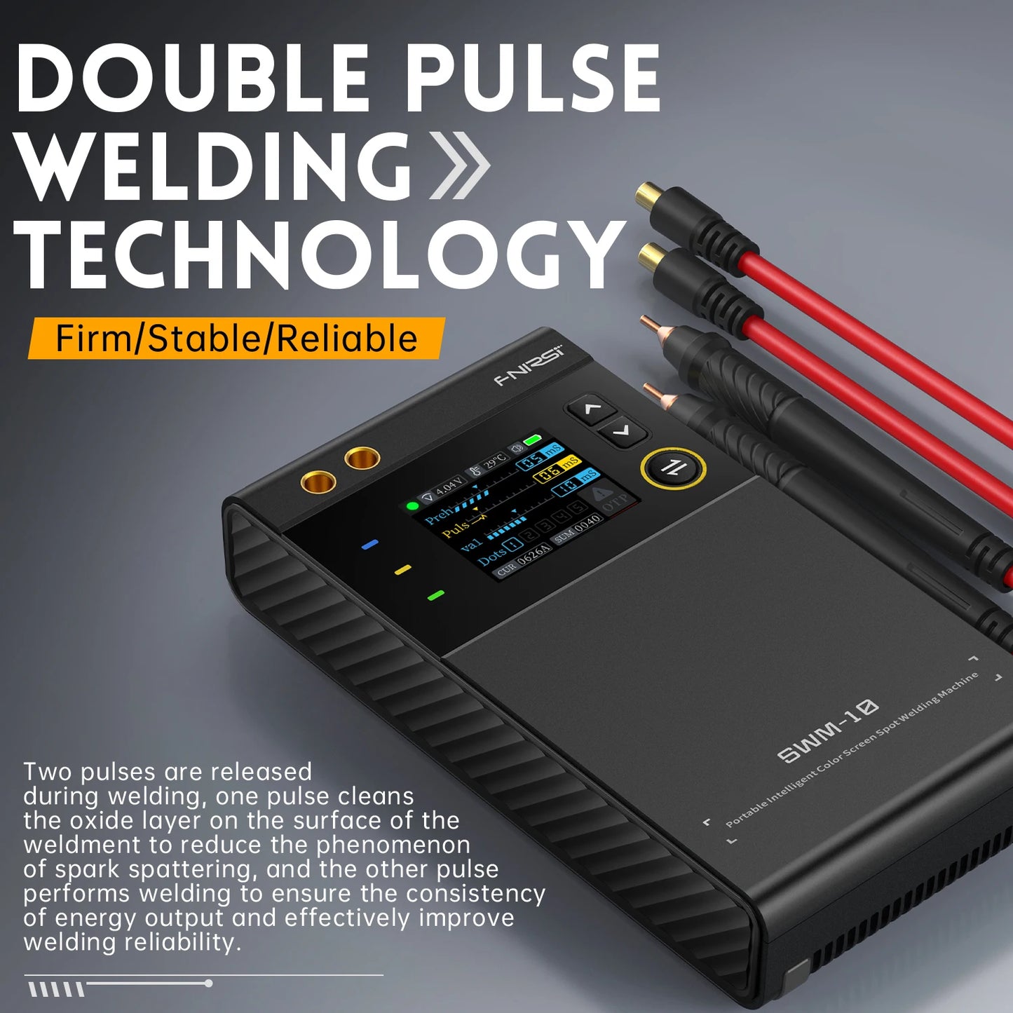 FNIRSI SWM-10 Portable Battery Spot Welder DIY Mini Welding Machine 18650 Battery Pack Welding Tool 5000mah Weldable 0.25mm