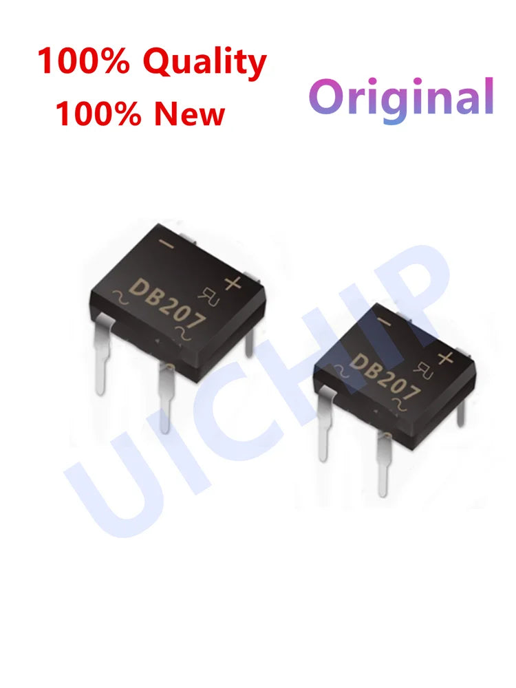 20PCS DB207 Bridge Rectifier DIP4 1000V 2A DB207S Power Diode Rectifiers Electronic Components IC