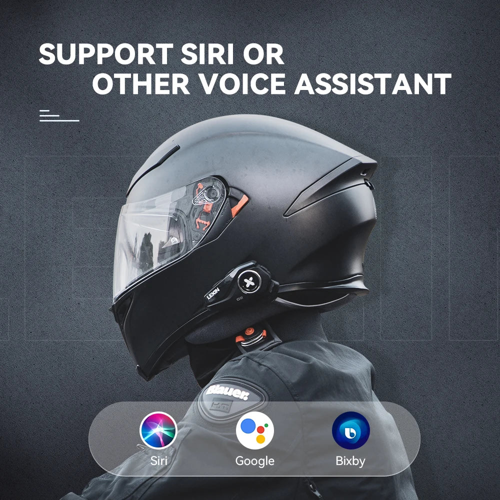 2023 Lexin-G2P Motorcycle Helmet Bluetooth Intercom Up To Pair 6 Riders&Big Button Design Exchangeable Pattern Shell 120KM/H