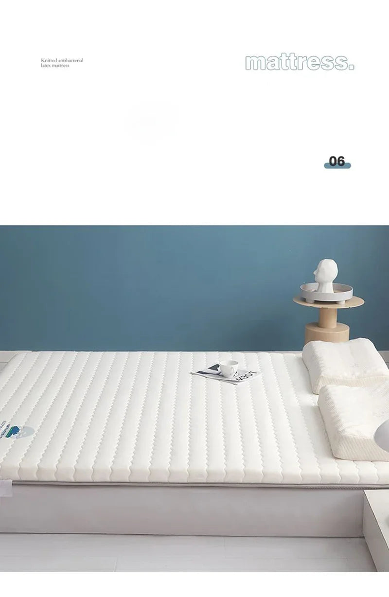 Mattress Topper Knitted Cotton Soft Foam Tatami Mattresses Intercalated Latex Thickened Sponge Cushion Folding Mattresses Mat
