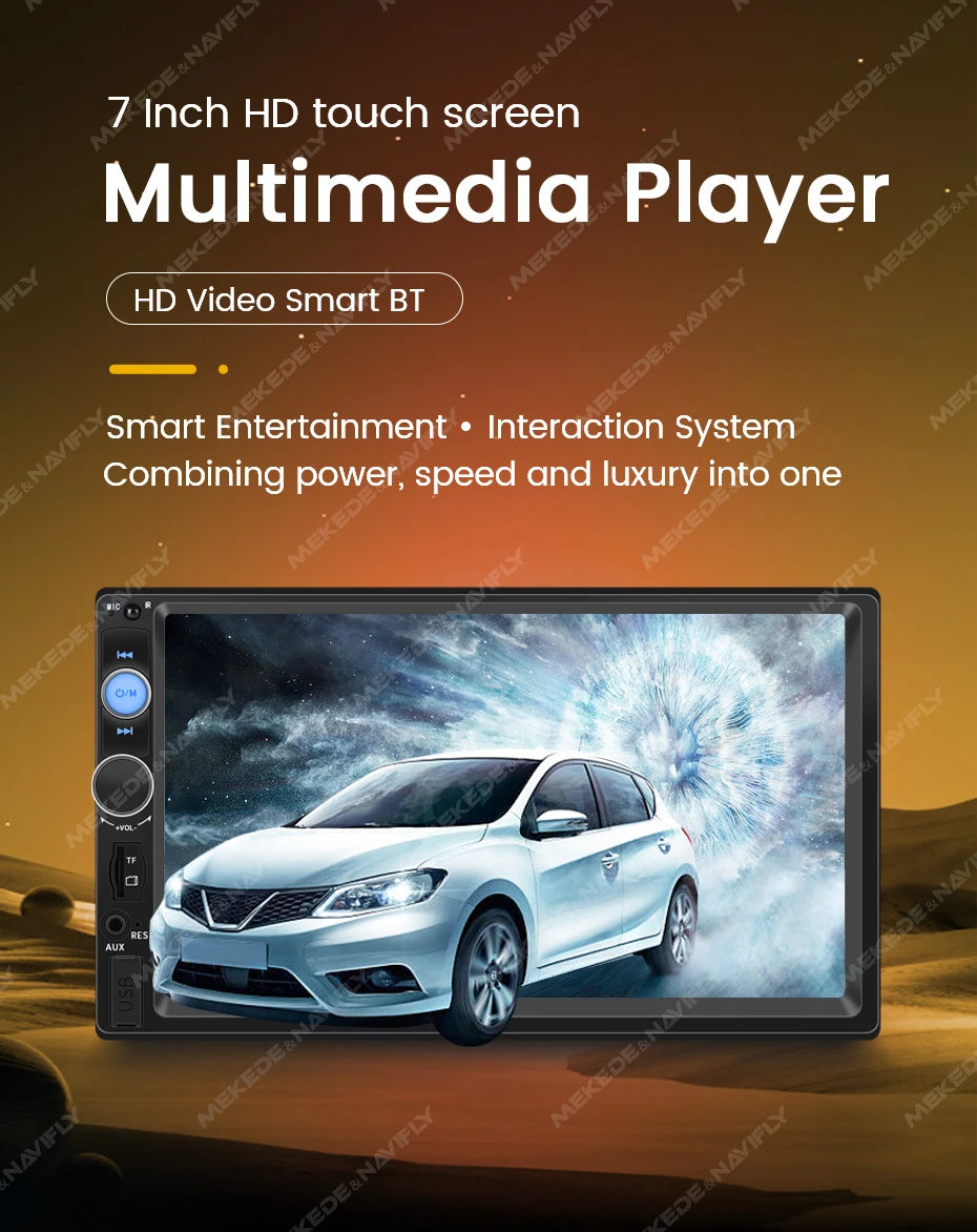 Navifly ND1 2 din Car Radio 7" HD Touch Screen Autoradio Multimedia Player Universal Car Stereo MP5 Player BT SWC TF FM Camera