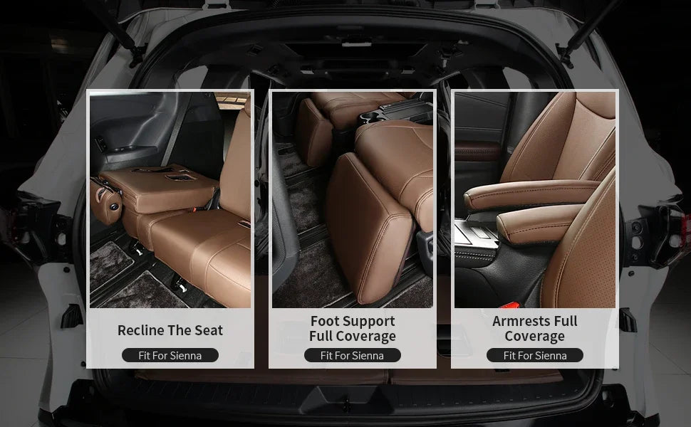 Suitable for Toyota Sienna 2021 2022 2023 2024 car seat covers skin full set truck cover Platinum LE XLE XSE Woodland 7/8 seat