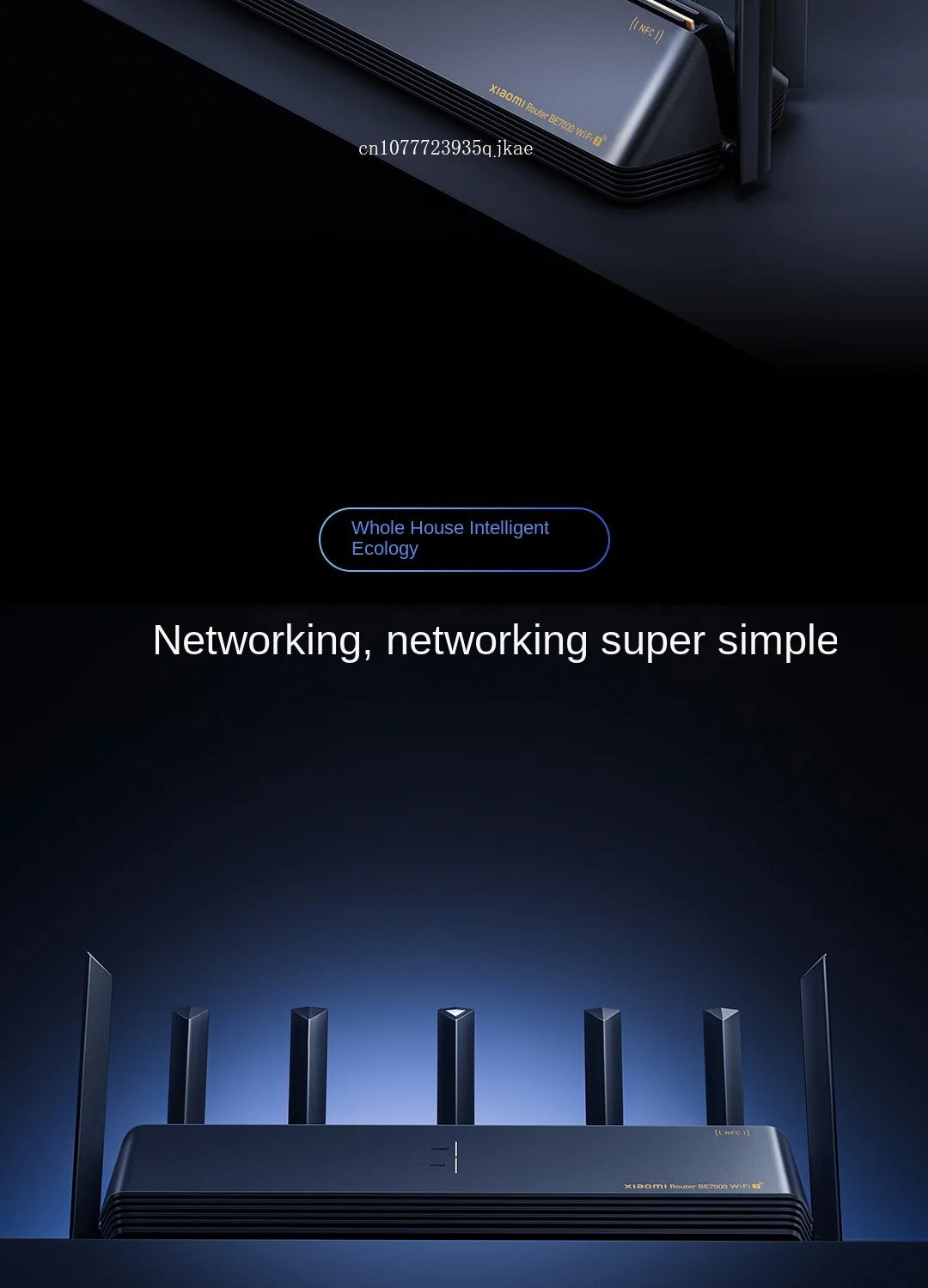 New Xiaomi Router BE7000 WIFI 7 Tri-Band WiFi Repeater VPN 1GB Mesh IPTV 4 x 2.5G USB 3.0 Ethernet Ports Modem Signal Amplifier
