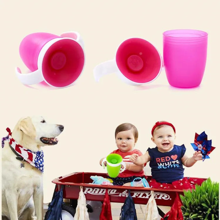 Magic Baby Cups Can Be Turned Baby Learning Drinking Cup Leakproof Child Water Cup Bottle 240ml Copos Learning Cup Baby Cup