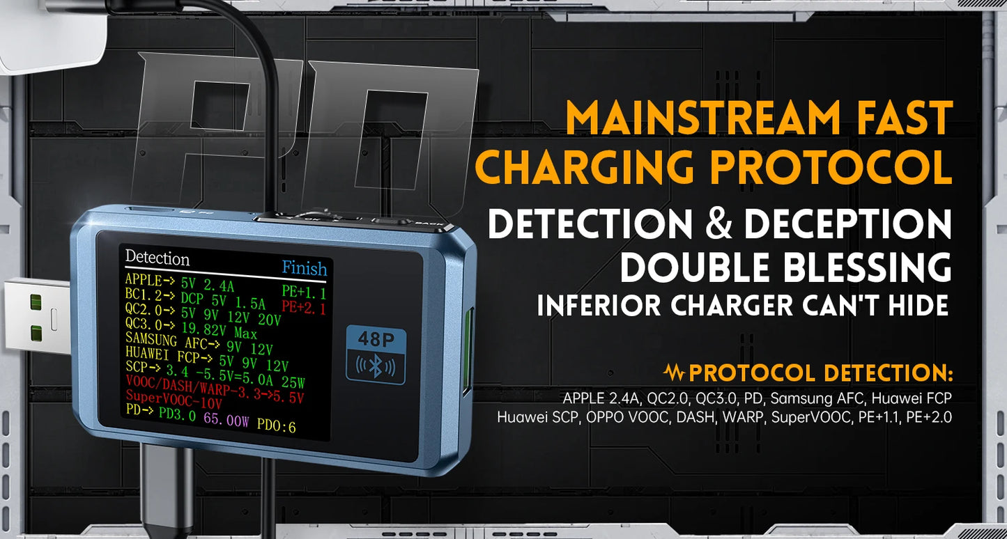 FNIRSI-C1 Type-C PD Trigger USB-C Voltmeter Ammeter Fast Charging Protocol Test Type-C Meter Power Bank tester With PC Software