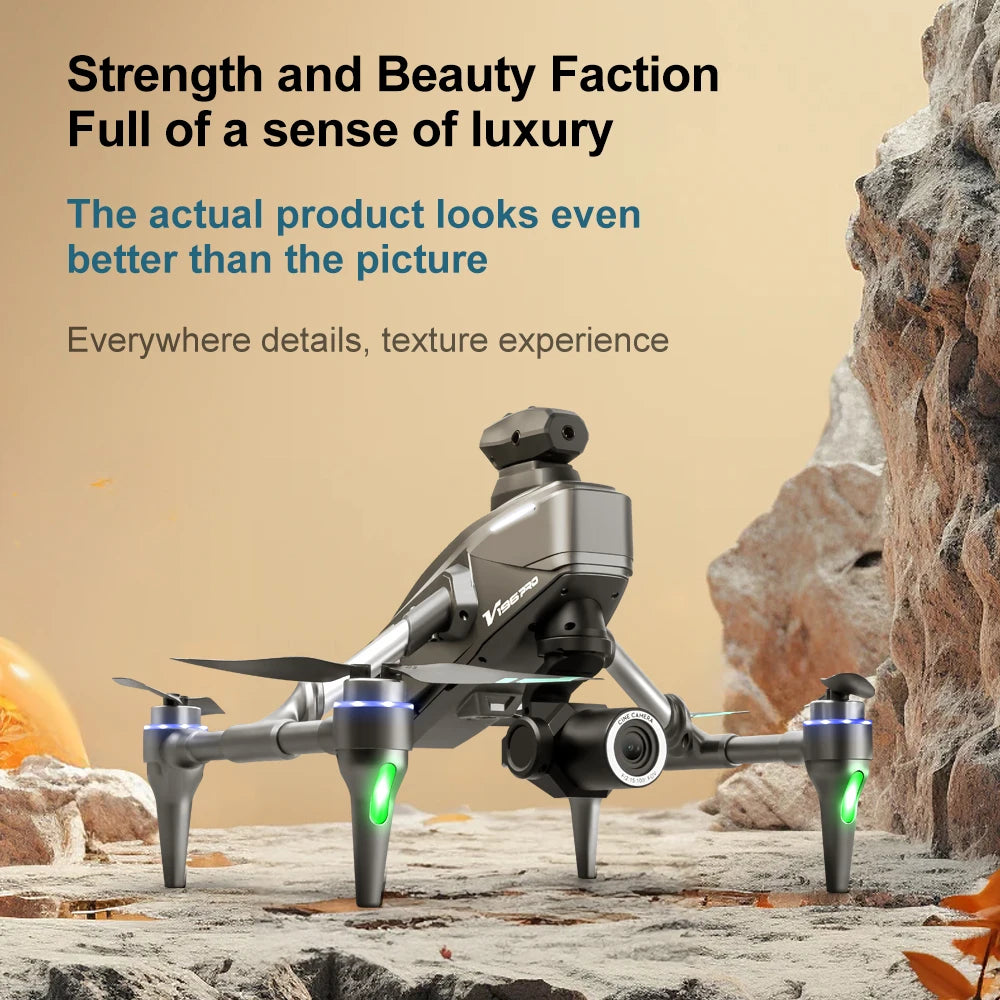 New V196 5G GPS Drone 8K Professional Dual Camera Brushless WIFI FPV Obstacle Avoidance Optical Flow RC Foldable Quadcopter Toys