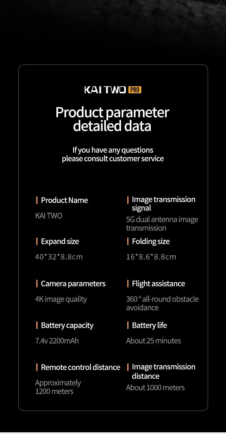 KAI TWO PRO GPS Drone 4K Professional 8K Three Axis Self Stabilization HD Camera 360° Obstacle Avoidance Brushless RC Quadcopter