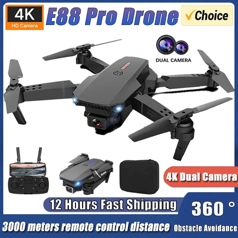New E88Pro RC Drone 4K Professinal With 1080P Wide Angle Dual HD Camer NairoMarket