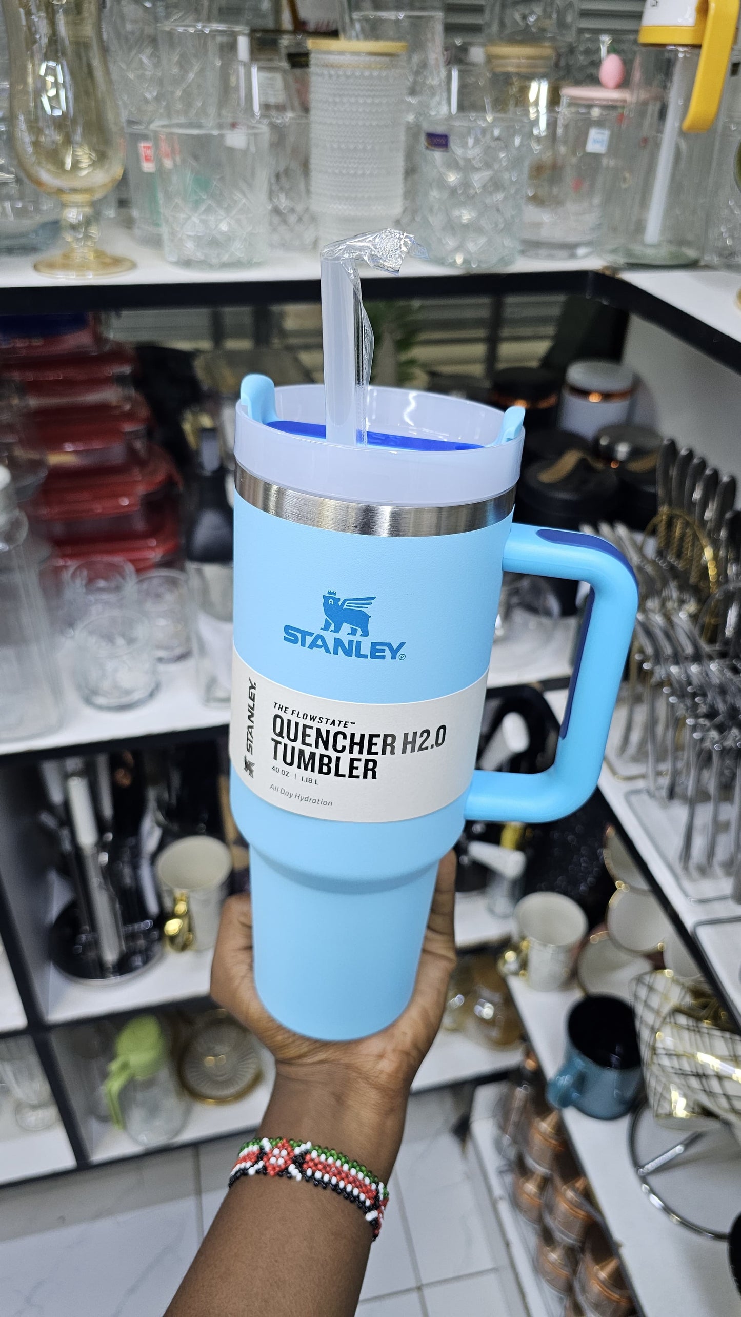 Stanley Cup Stainless Steel Tumbler With Handle & Straw Lid, Insulated Reusable Stainless Steel Travel Mug
