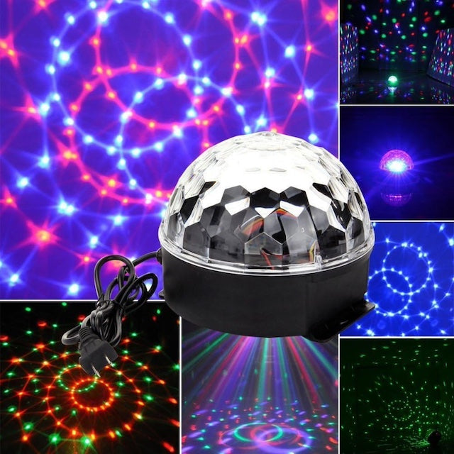 Big Disco Ball Light, Stage Light for Parties, Crystal Magic Ball LED Projector, Spotlight with Remote Control for Festivals