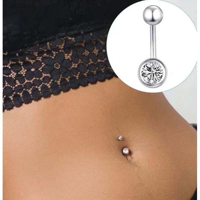Clicker SILBERTALE 925 Sterling Silver Belly Button Rings Cubic