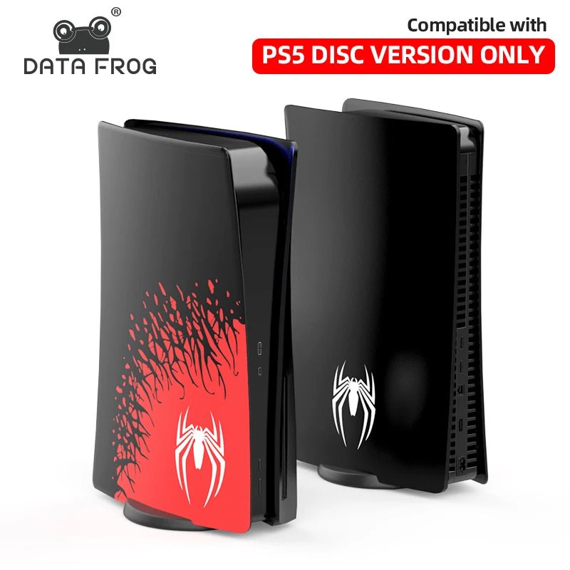Data Frog Spider Faceplate for PS5 Disc Replacement Shell Accessories for Playstation 5 Protective Cover Hard Plate Housing -