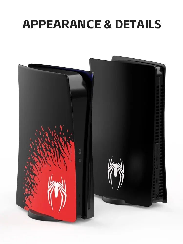 Data Frog Spider Faceplate for PS5 Disc Replacement Shell Accessories for Playstation 5 Protective Cover Hard Plate Housing -