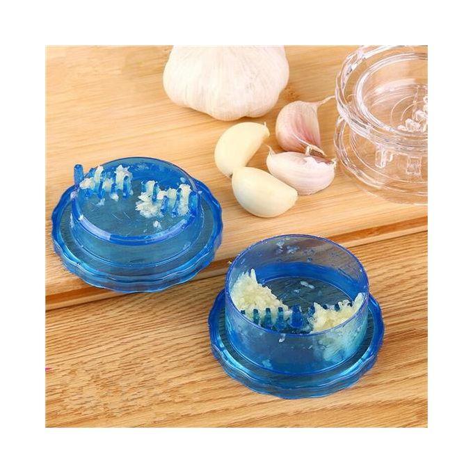 Garlic/Ginger Crusher Grater, Plastic Box Twist Peeler Mincer, Ginger Chopper Slicer Smasher Grinder