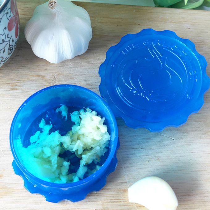 Garlic/Ginger Crusher Grater, Plastic Box Twist Peeler Mincer, Ginger Chopper Slicer Smasher Grinder