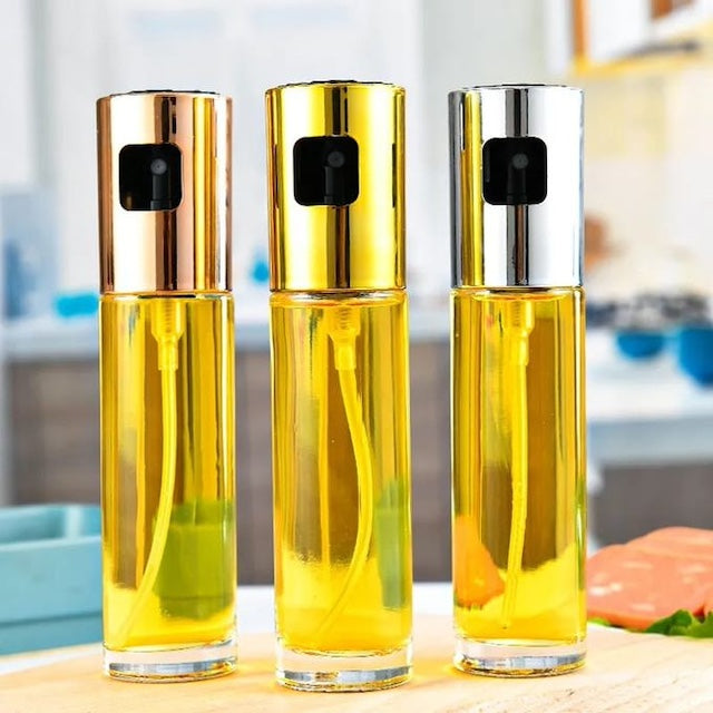 Oil Spray Bottle for Cooking, Transparent Vinegar Oil Sprayer Dispenser, Olive Oil Sprayer for BBQ, Salad, Baking