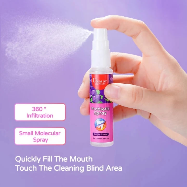 Disaar Probiotic Grape Flavor Oral Freshener - 20ml