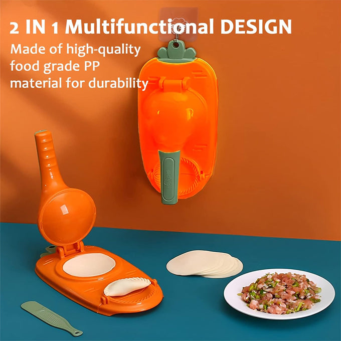 2 in 1 dumpling press and samosa meat pie press