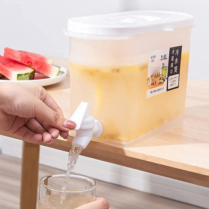 3.5L table top or fridge juice container with dispenser tap