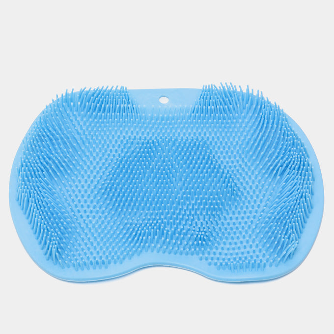 New Wall Mounted Back Scrubber, Silicone Bath Massage Cushion Brush with Suction Cups
