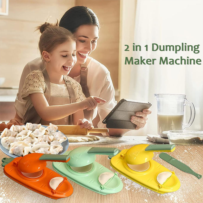 2 in 1 dumpling press and samosa meat pie press