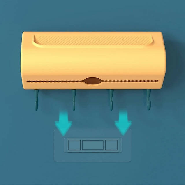 Kitchen Tissue/Cling Foil Dispenser, Wall Mounted Non-porous Packaging Cutting Machine Suitable for Food, Fruit and Vegetable Packaging in Kitchens