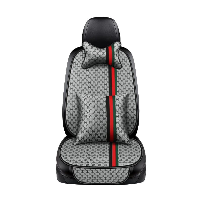 2021 new car seat four seasons universal three-piece single-piece polyester fiber car seat cushion winter cute rear trolley mat