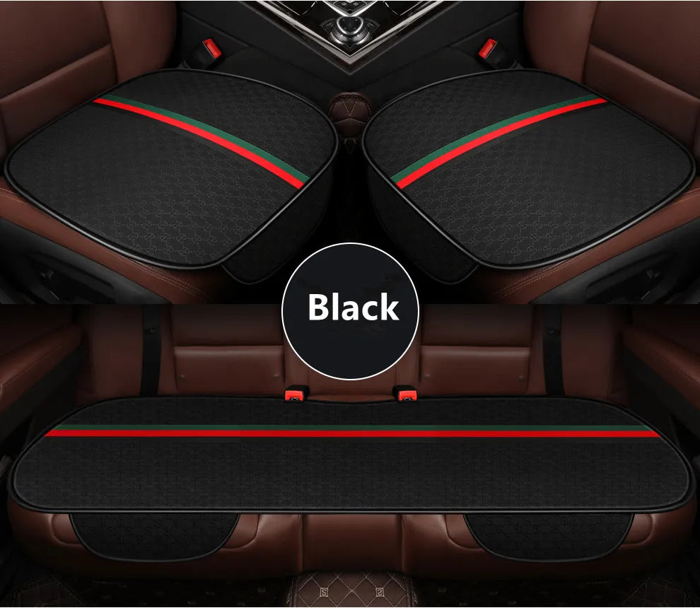 2021 new car seat four seasons universal three-piece single-piece polyester fiber car seat cushion winter cute rear trolley mat