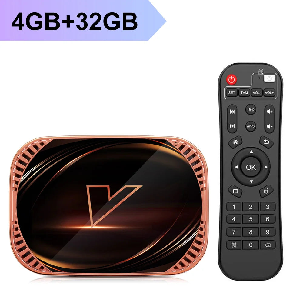 VONTAR X4 Amlogic S905X4 Smart TV Box Android 11 4GB 128G 32GB 64GB Wifi  BT AV1 Media Player TVBOX 4K 1000M Set top box