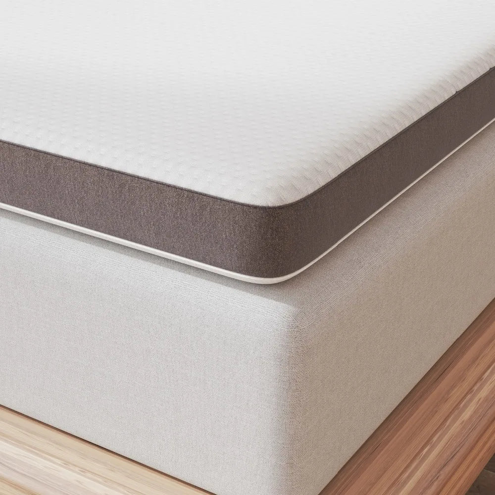 Premium Memory Foam Mattress Toppers with Zipper Bamboo Cover Soft Gel Foam Bed King Queen Twin FUll Size Mattress Help Sleep