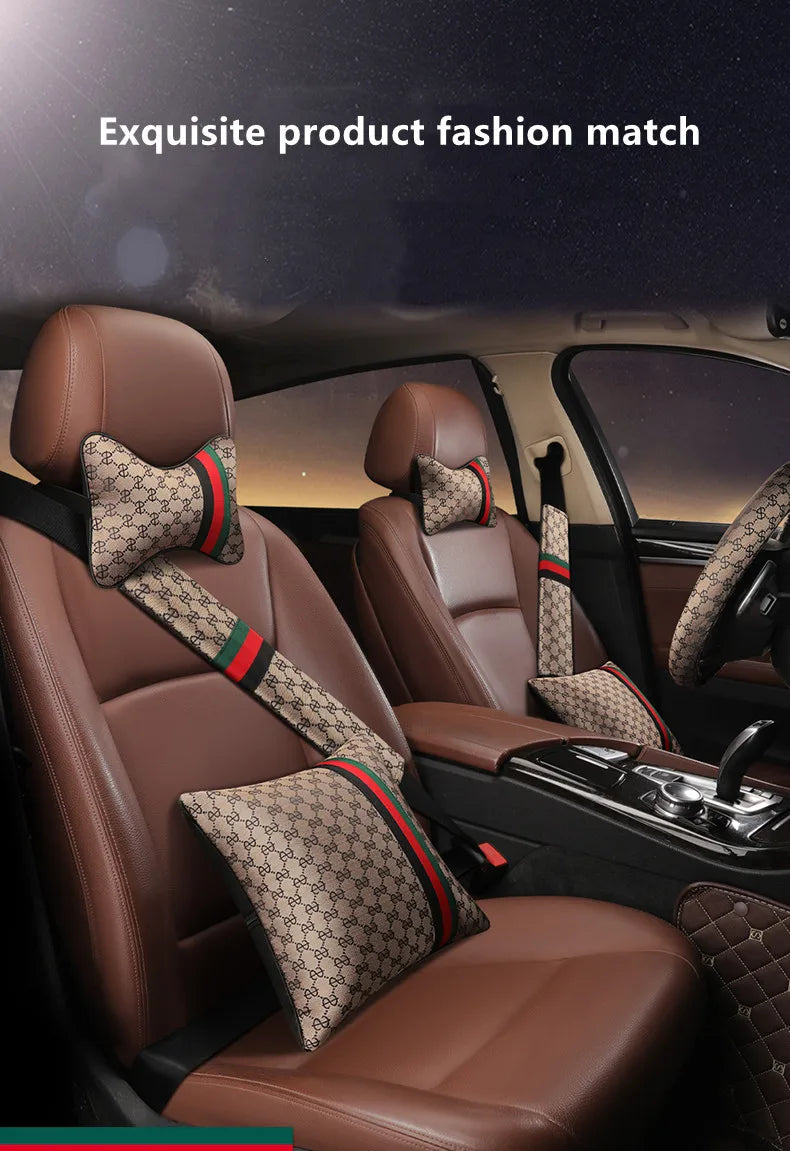 2021 new car seat four seasons universal three-piece single-piece polyester fiber car seat cushion winter cute rear trolley mat