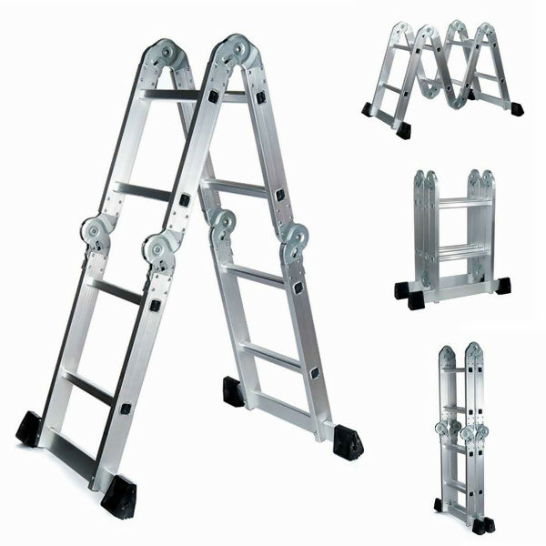 Double sided Household extendable aluminum Folding Ladder
