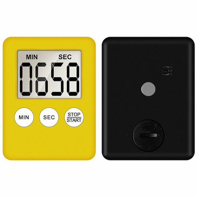 Durable Cooking Timer LCD Digital Magnetic Countdown Alarm, Extra Large Digit Display with a Loud Long Alarm