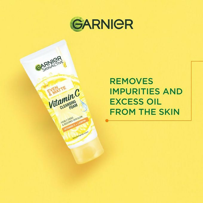 Garnier Even & Matte Gentle Clarifying Foam – 100ml