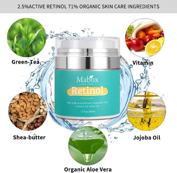 Mabox Retinol 2.5 Hyaluronic Acid With Vitamin E Cream NairoMarket
