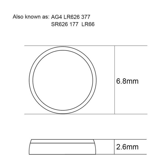 Efficient C4362-4 Watch Battery main image 1