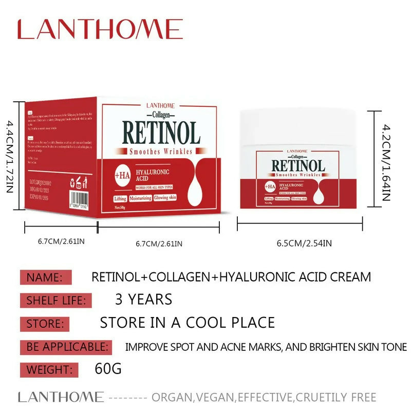 Lanthome Collagen & Retinol Face Wrinkle Remover Cream – NairoMarket