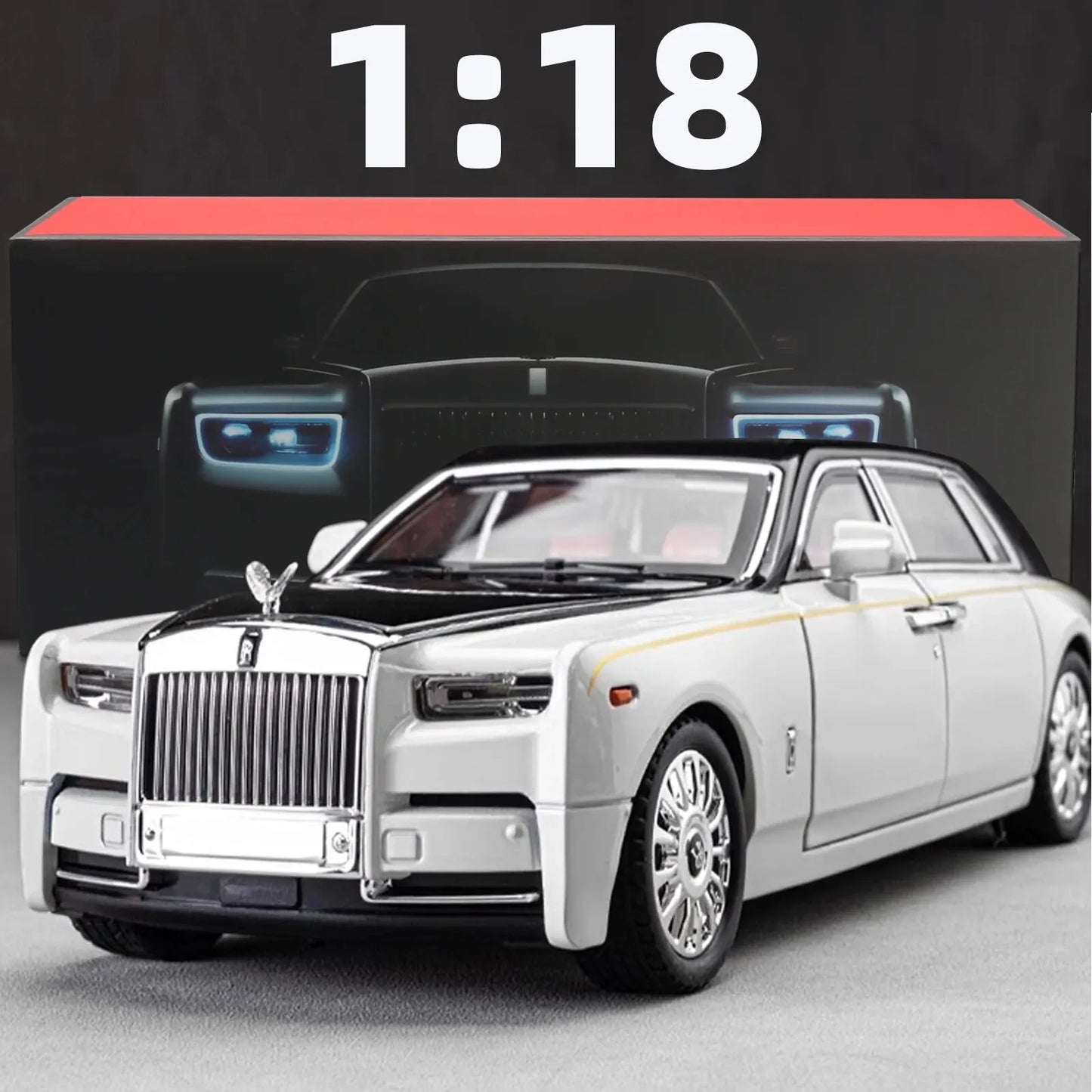 1 18 Rolls Royce Phantom Model Car Zinc Alloy Pull Back Toy Diecast C NairoMarket
