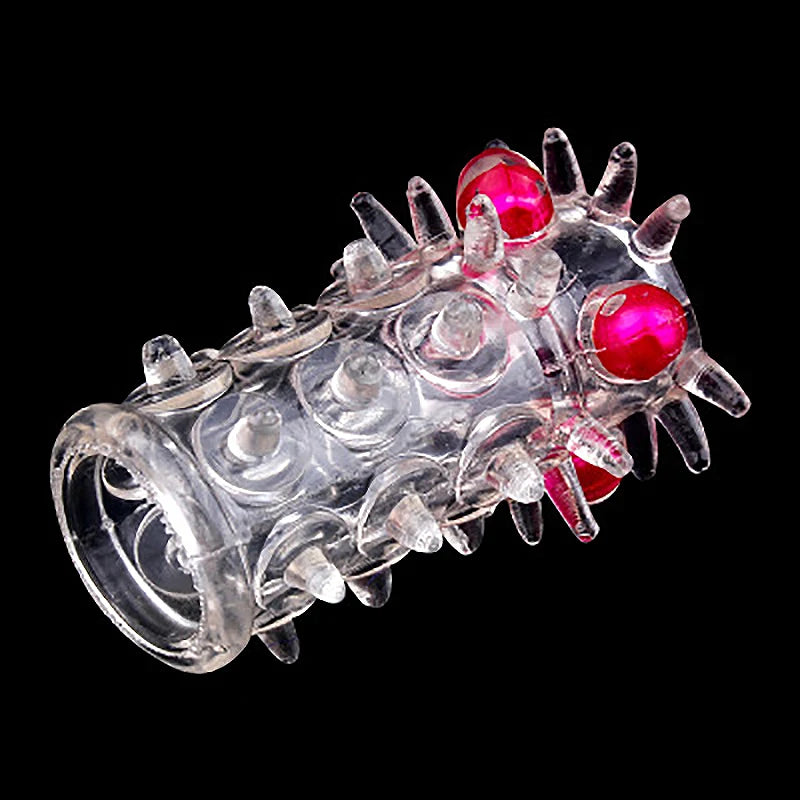 2pcs Penis Rings Condoms Beads Penis Enlargement for Men Sleeve Rubber Sex Toys for Adults Delayed Ejaculation Vagina Stimulator