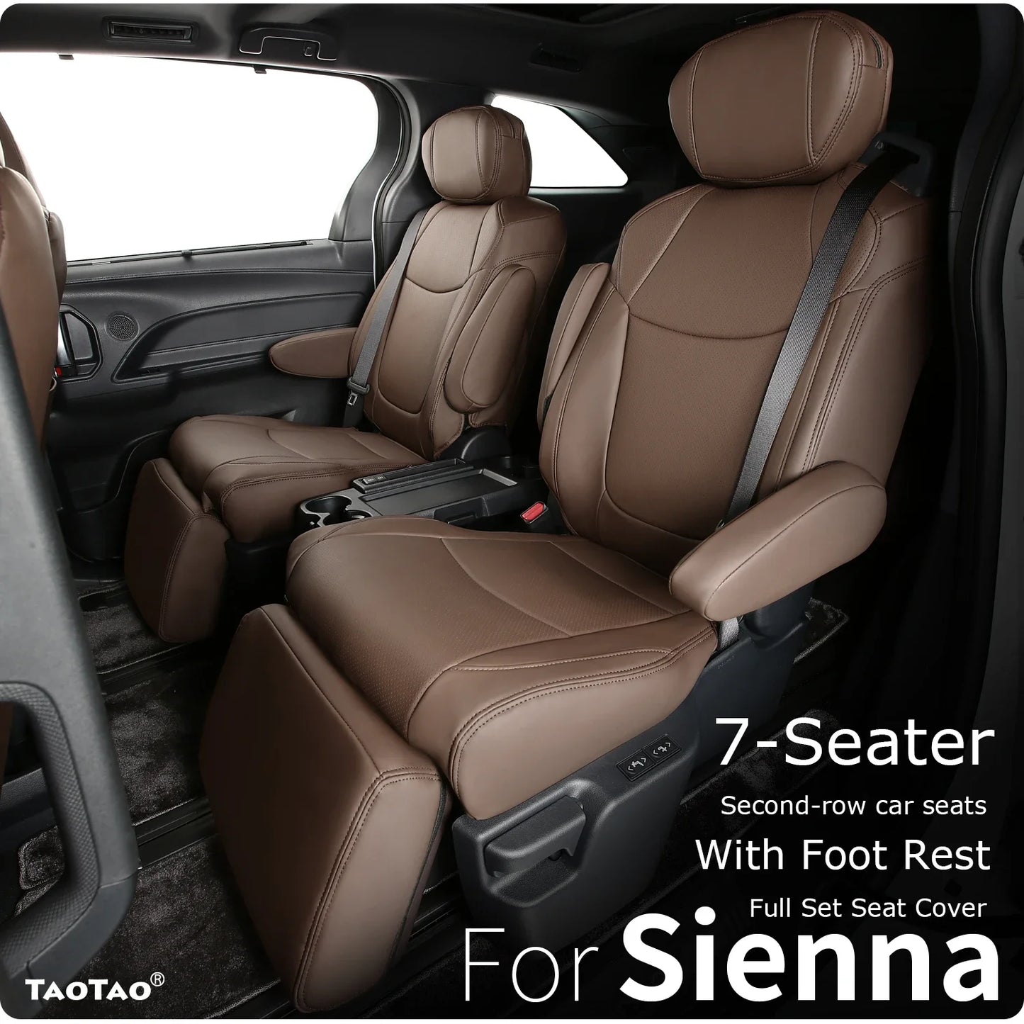 Suitable for Toyota Sienna 2021 2022 2023 2024 car seat covers skin full set truck cover Platinum LE XLE XSE Woodland 7/8 seat