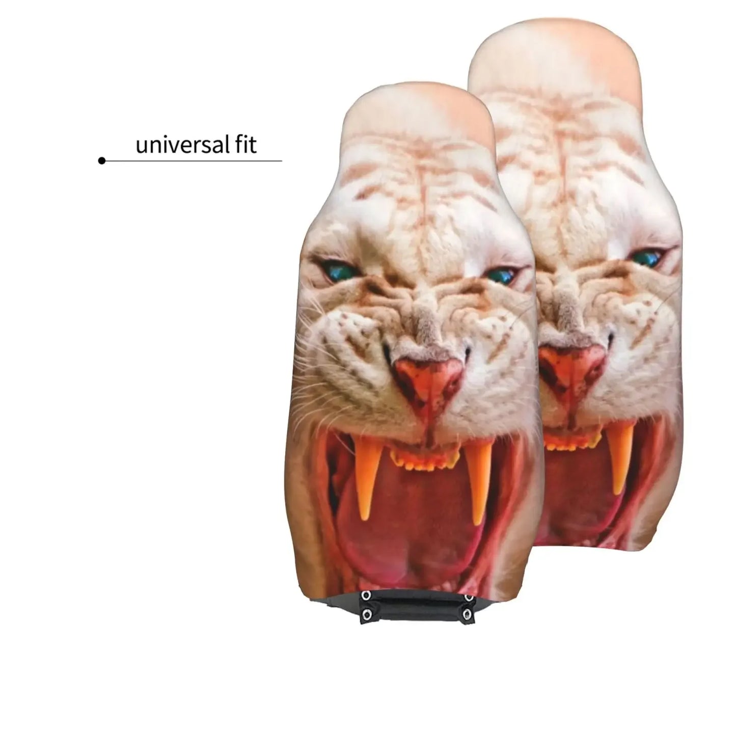 General Front/rear Japan Anime Demon Slayer Nezuko Car Seat Covers 3D Prints Car Accessories Automobile Seat Cover