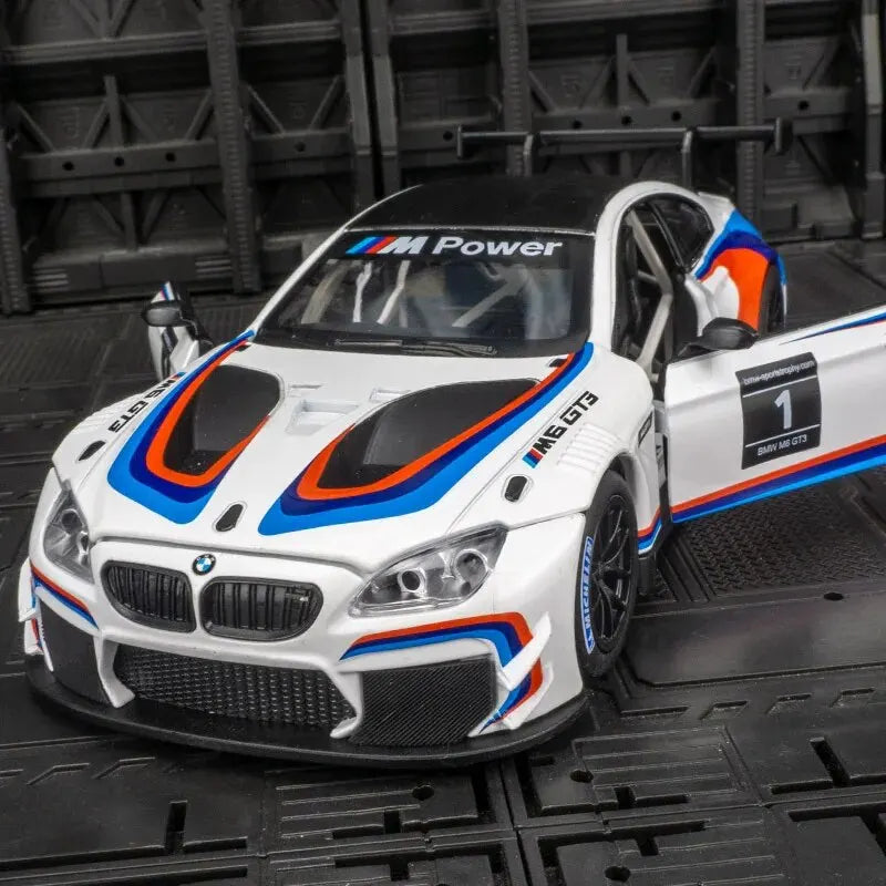 1 24 Scale BMW GT Race Car Model Detailed Diecast Metal Openable Doo NairoMarket